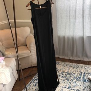 Led navy maxi dress maternity